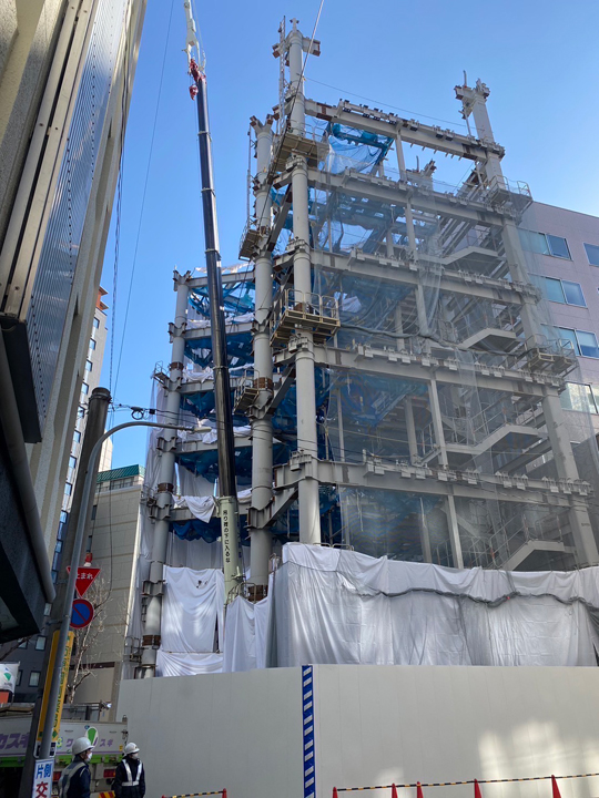 鉄骨建方工事